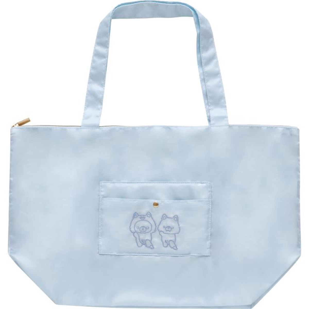 Blue Wolf Chairoikoguma Eco Shopping Tote Bag Aokogu San-X Japan Rilakkuma