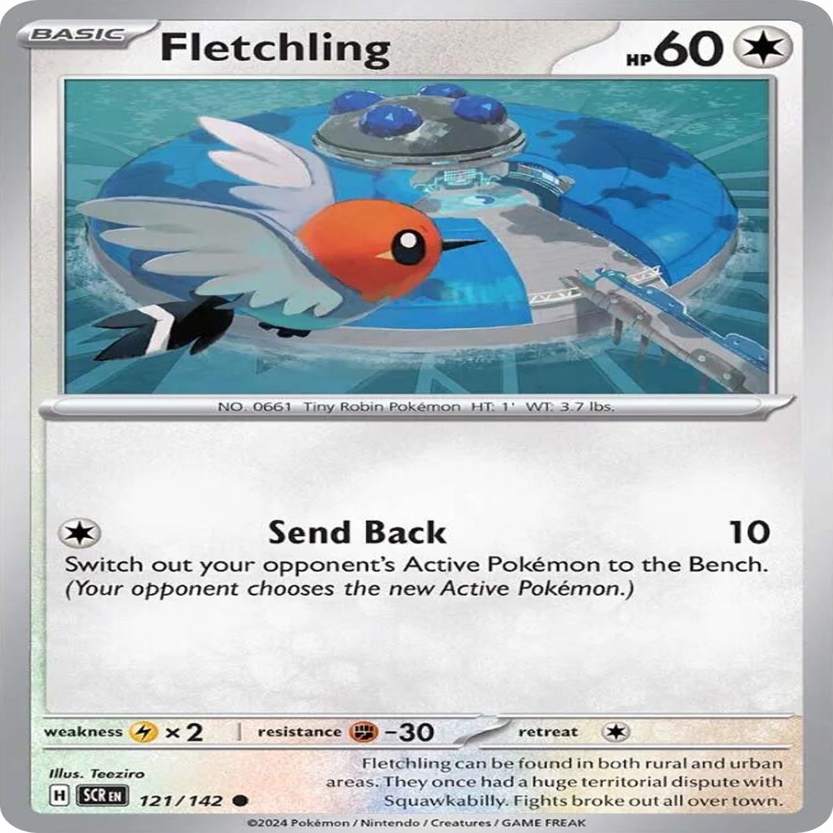 Fletchling - 121142 - Reverse Holofoil
