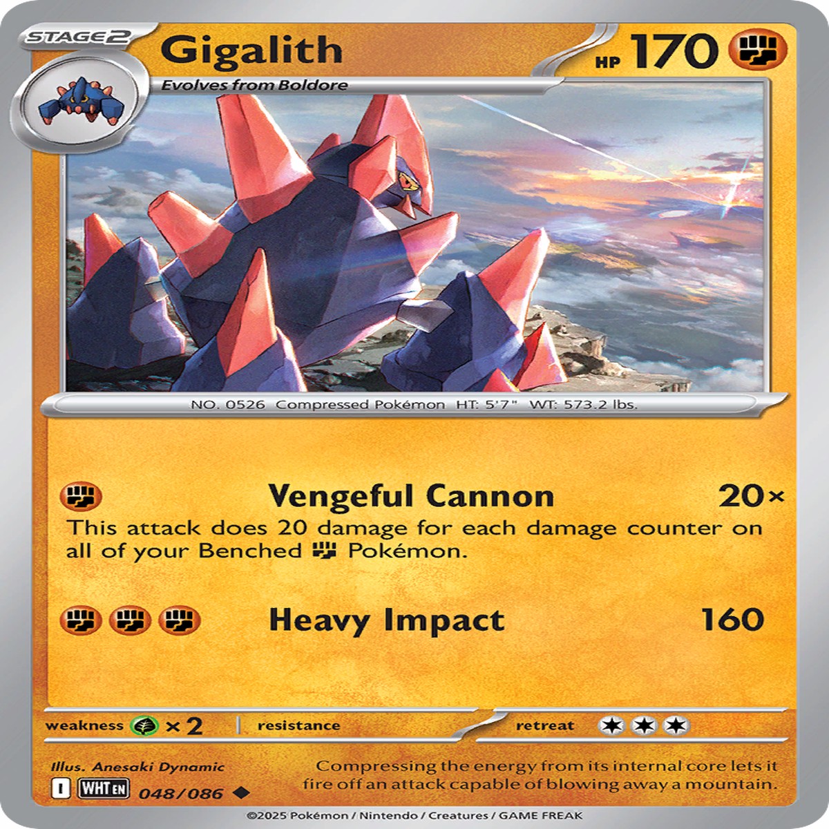Gigalith - 048086 - Reverse Holofoil