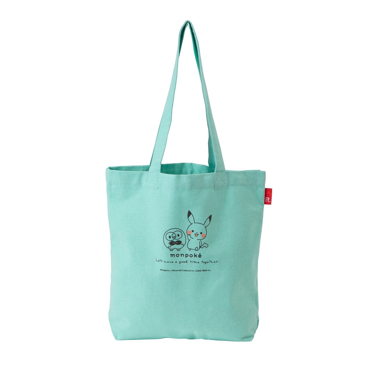 Pikachu Rowlet Mokuroh Tote Bag Green Pokemon Center Japan 2024