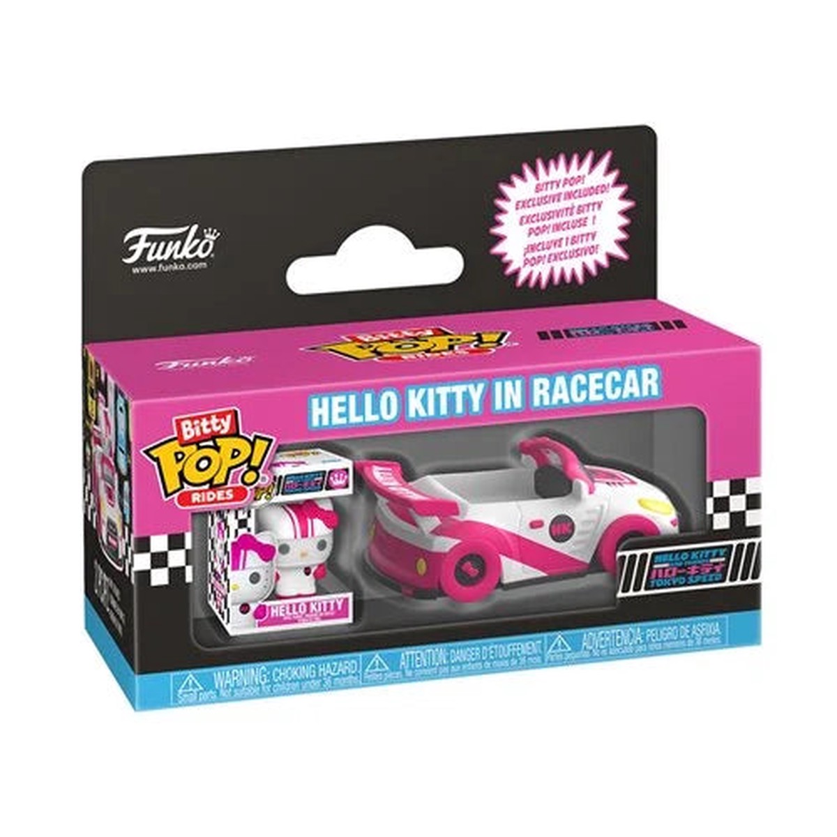 Pop Animation Sanrio Hello Kitty with Racecar Funko Bitty Pop Ride Figure