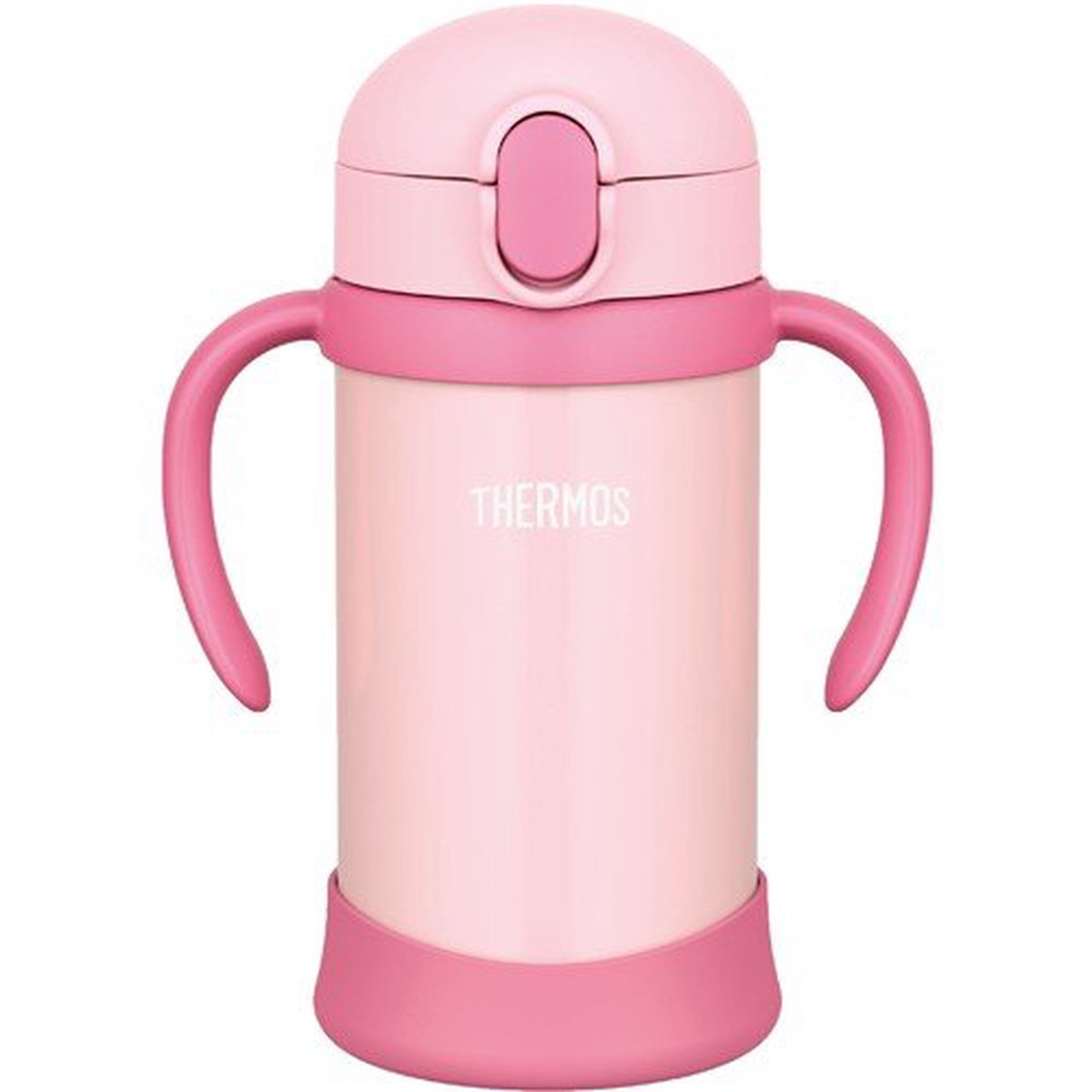 Stainless Training Straw Mug Cup 350ml FHV-350-P Pink Thermos Japan Baby Kids