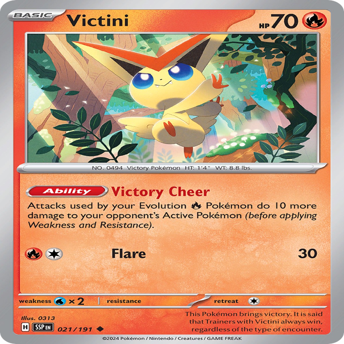 Victini - 021191 - Reverse Holofoil