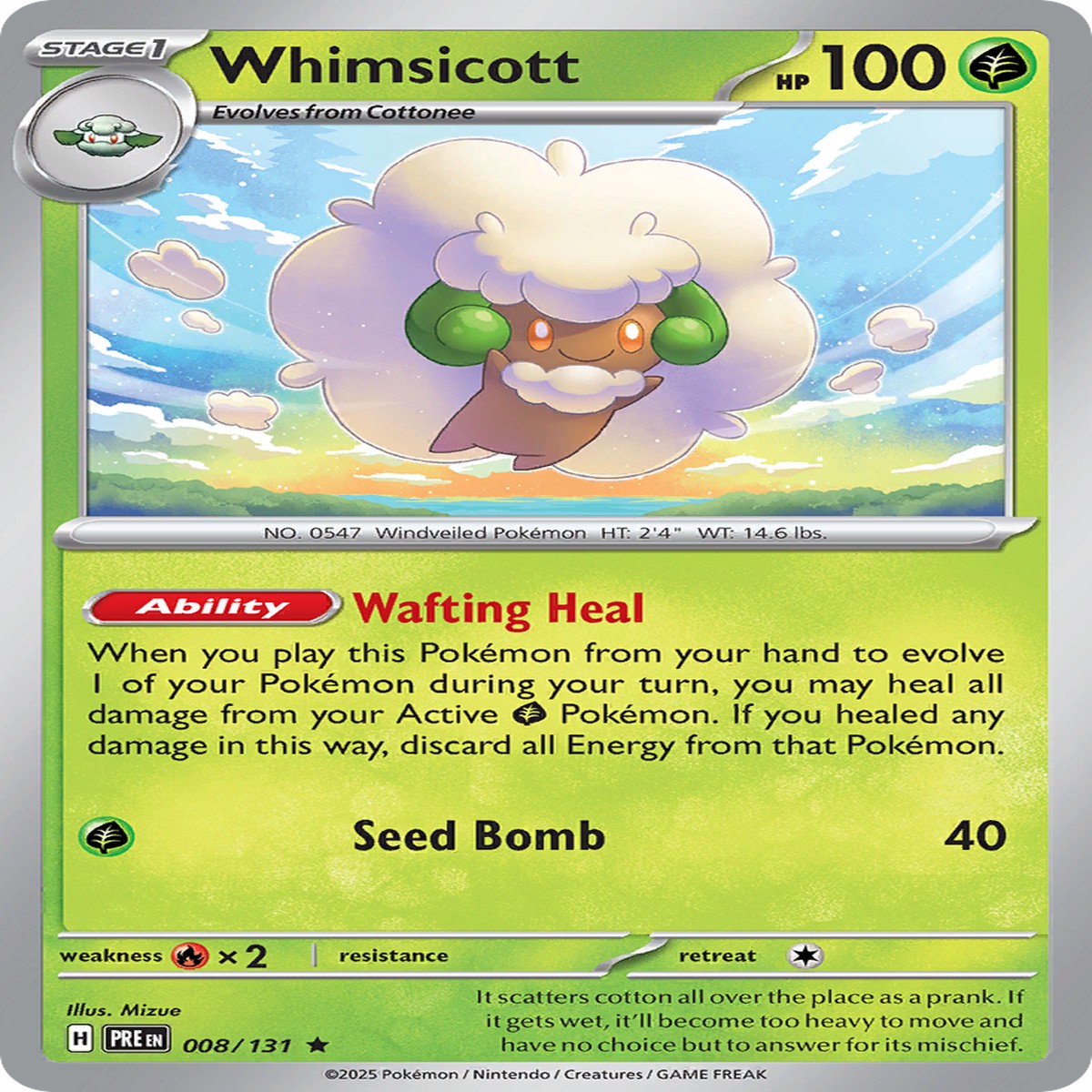 Whimsicott (Poke Ball Pattern) - 008131