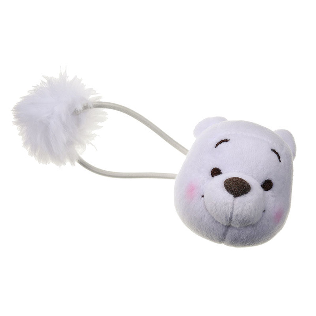 Winnie the Pooh Plush Ponytail Holder Gold White Pooh Disney Store Japan