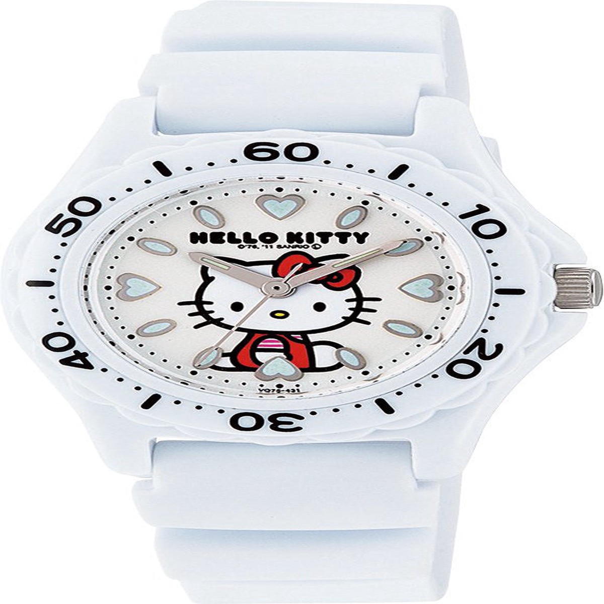 Hello Kitty Wrist Watch Waterproof White VQ75-431 CITIZEN QQ Japan Sanrio