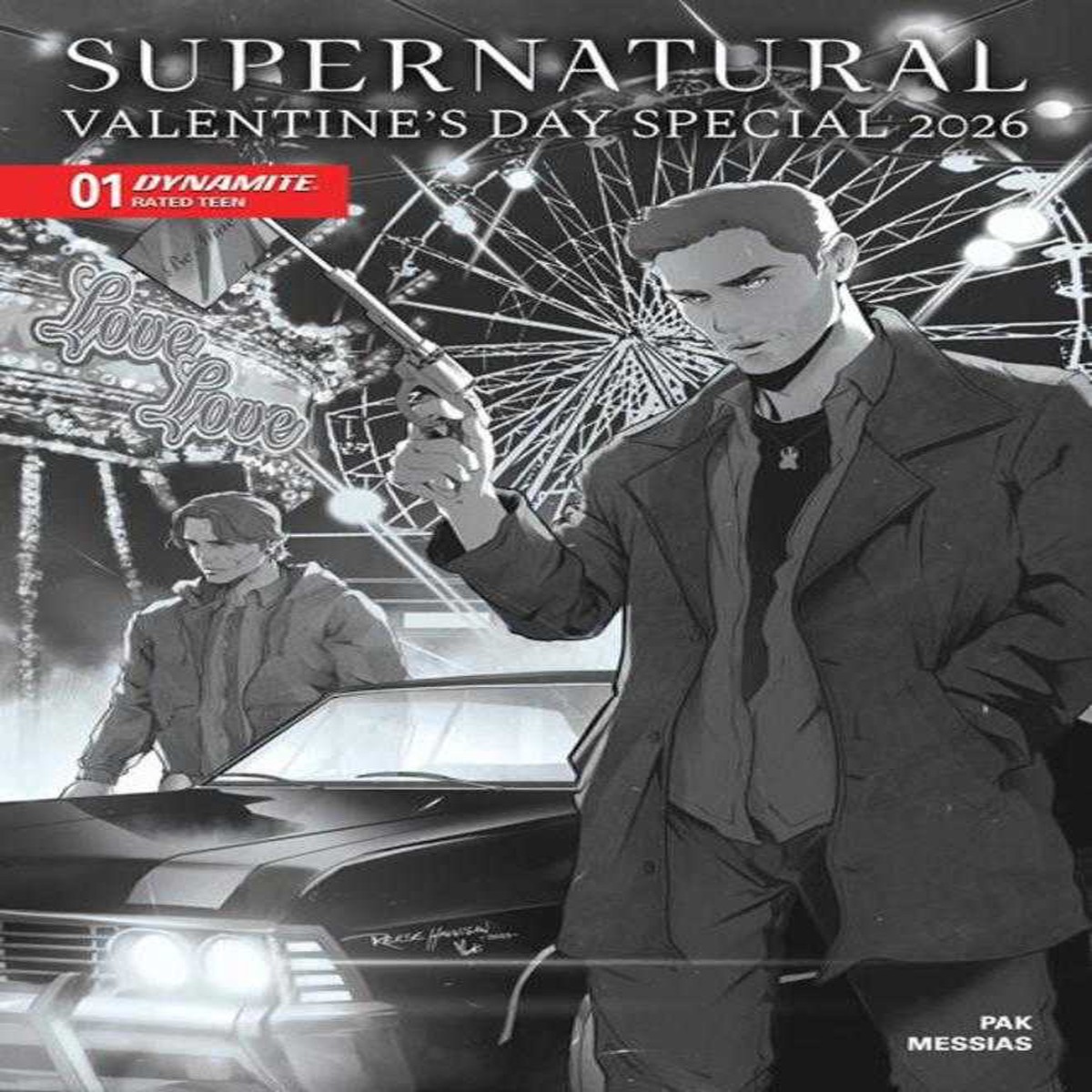 Supernatural Valentines Day Special 2026 1 (One Shot) Cover F 1 in 10 Reese Hannigan Line Art Variant