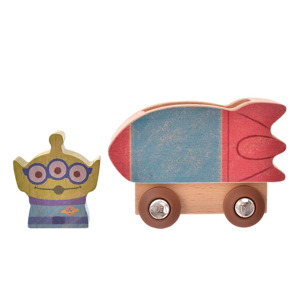 Toy Story Alien VEHICLE KIDEA Wooden Blocks Disney Store Japan