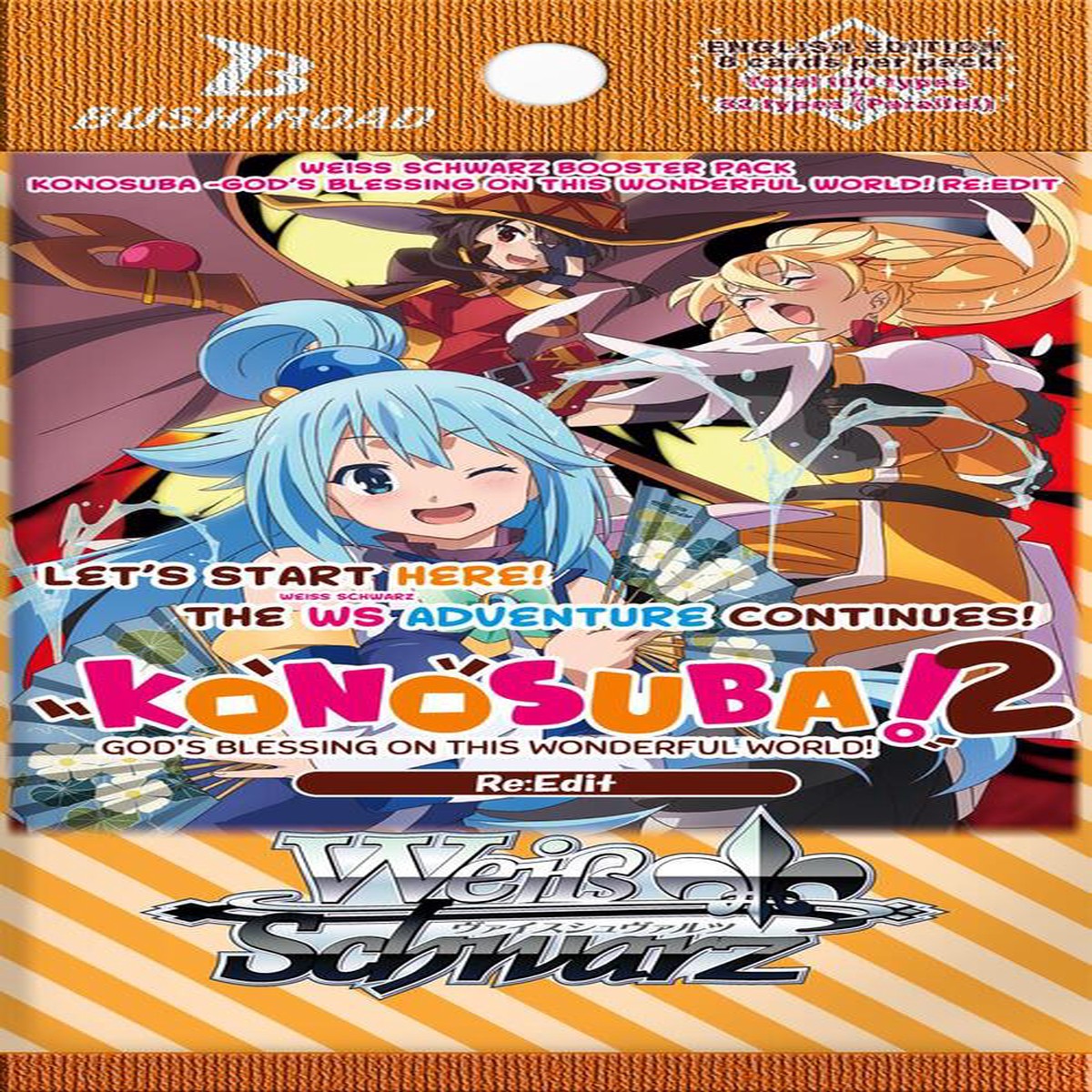 Weiss Schwarz Konosuba Gods Blessing on this Wonderful World Re Edit Booster pack