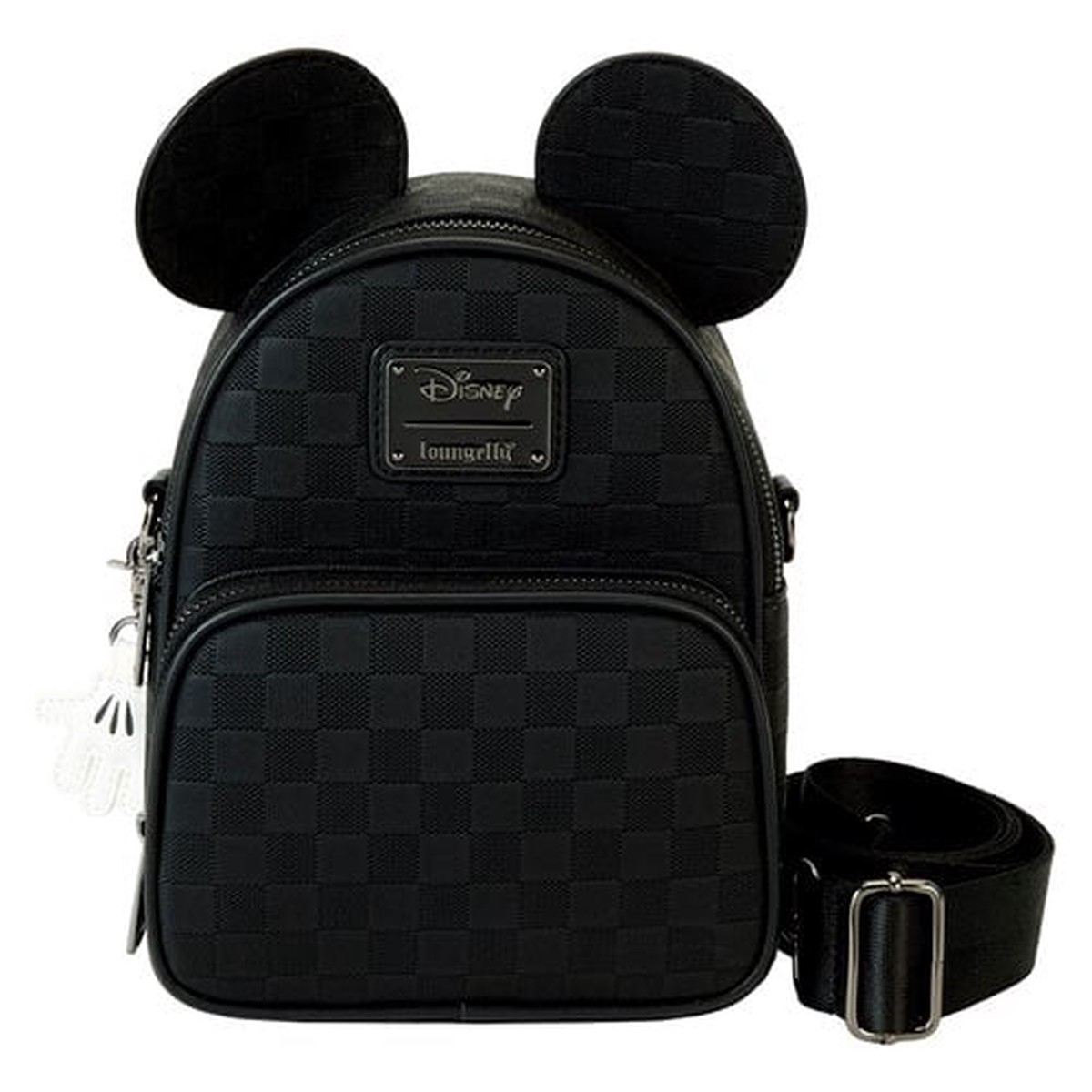 Disney Mickey Ear Checkerboard Convertible Crossbody