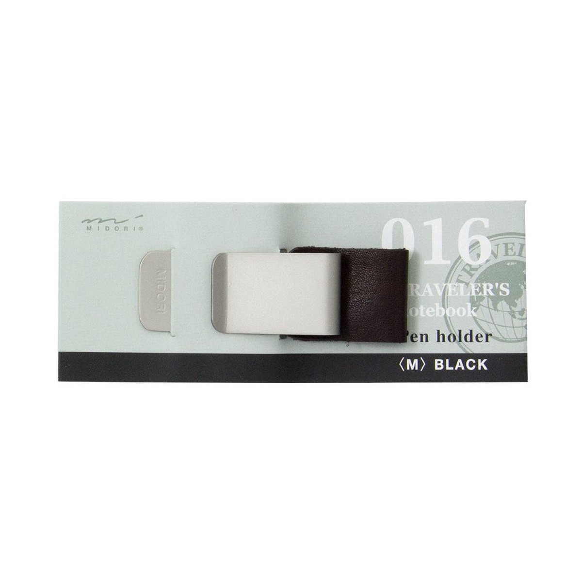 TRAVELERS Notebook Pen Holder M Black 016 Midori Japan 14298006