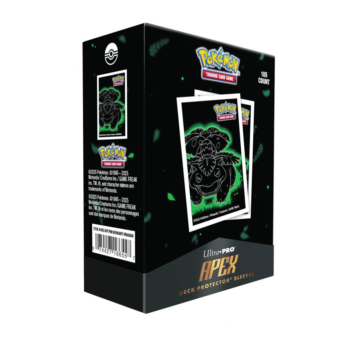 Ultra Pro Apex Sleeves Standard Pokemon - Neon Kanto Venusaur 105CT