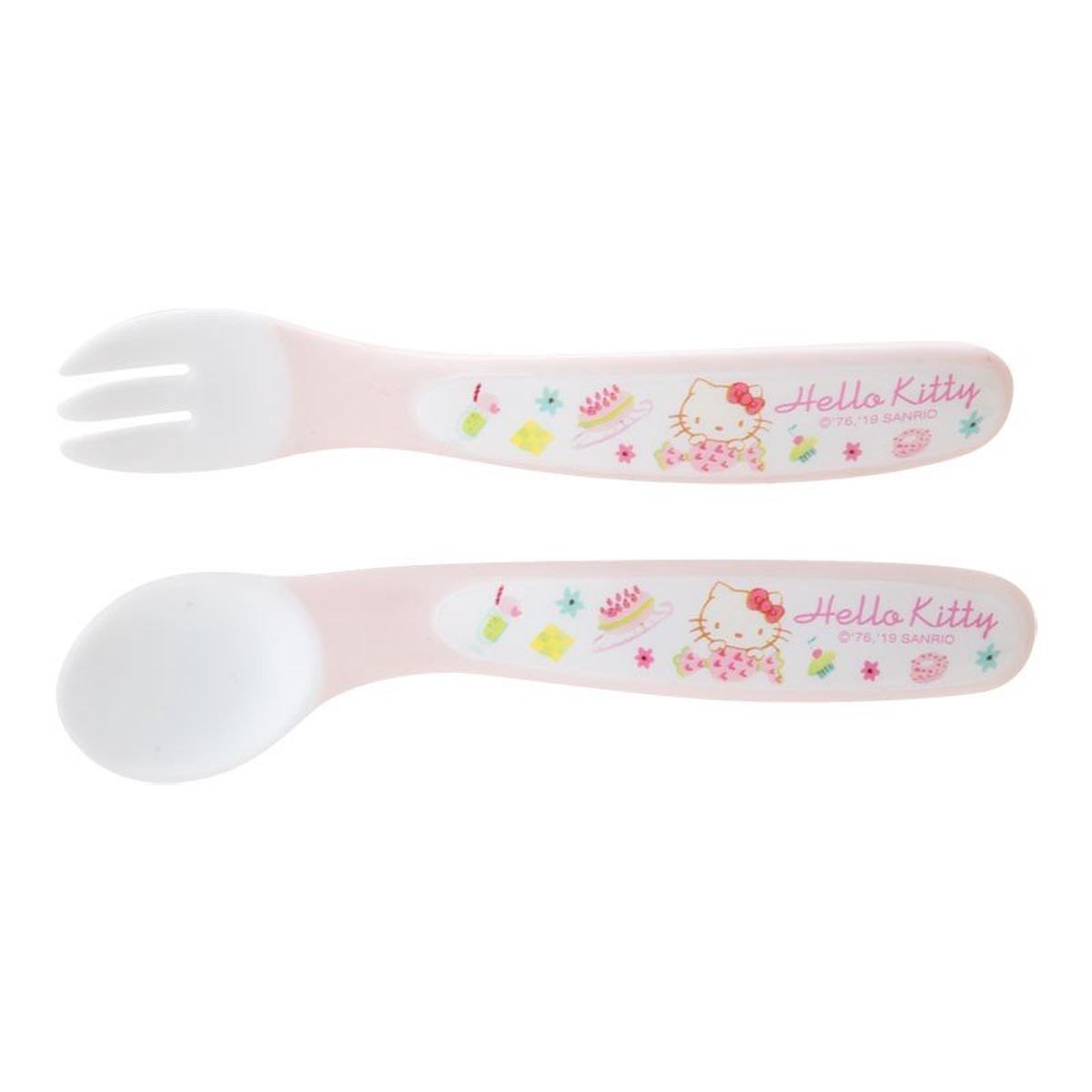 Hello Kitty Spoon Fork Set Sanrio Japan Baby Feeding