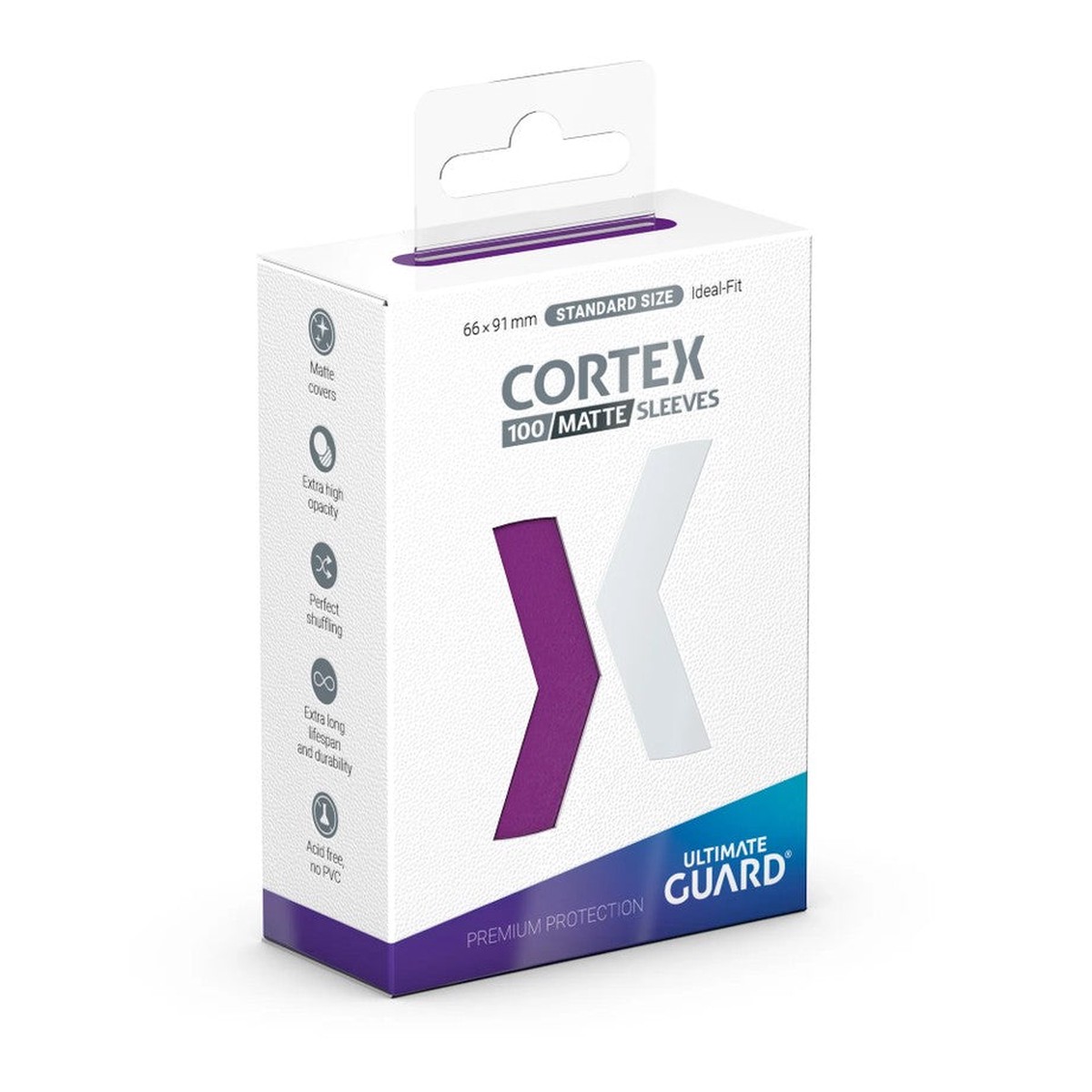 Ultimate Guard Cortex Sleeves Standard Size Purple Matte 100 ct