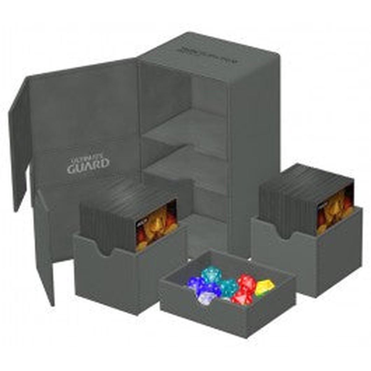 Ultimate Guard Twin Flip N Tray 200 Monocolor - Grey