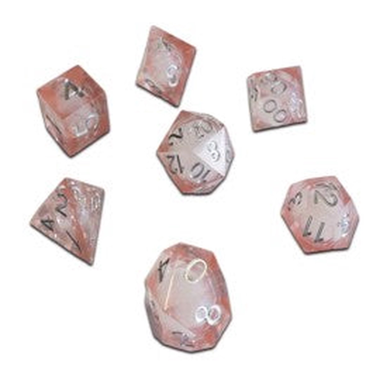 Chronicle RPG Accessories 7CT Liquid Core - Molten Blush Dice Set