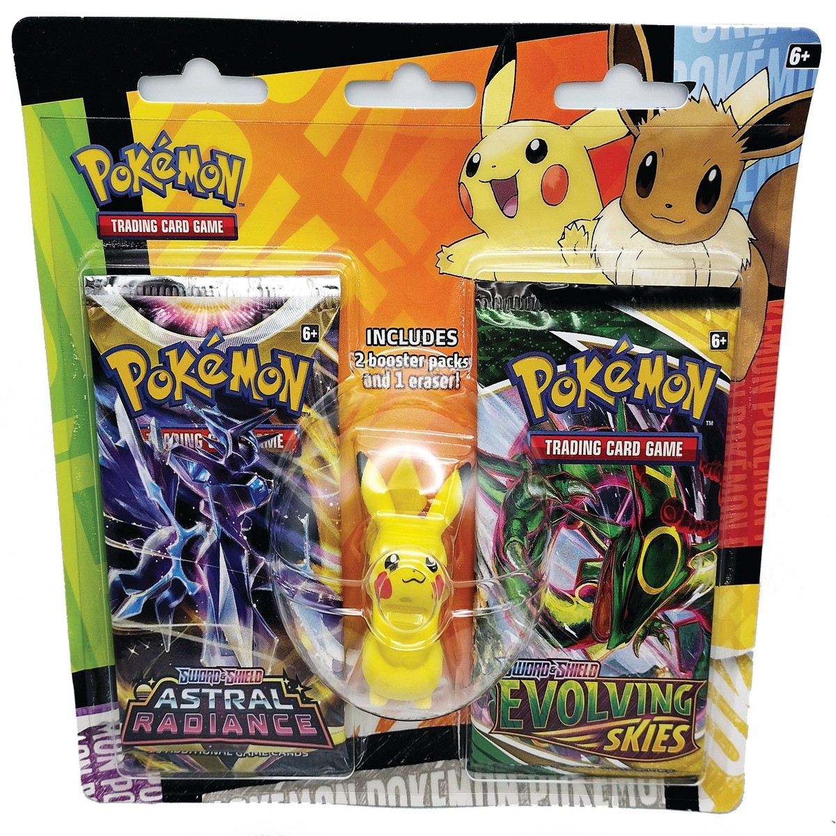 Pokemon TCG Back to School Eraser Blister