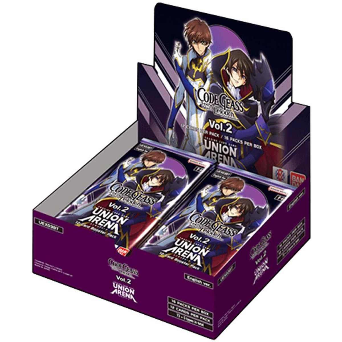 Union Arena CG Code Geass - Lelouch of the Rebellion Vol 2 Booster Box