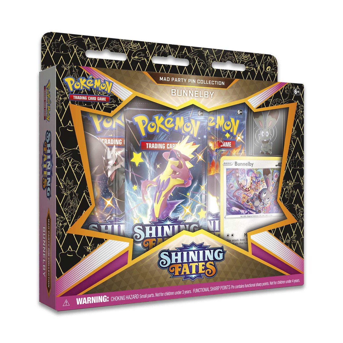 Shining Fates Mad Party Pin Collections - Bunnelby
