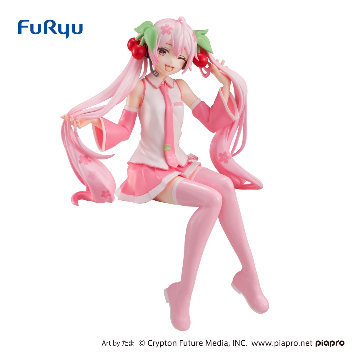 FuRyu Noodle Stopper Figure - Hatsune Miku - Sakura Miku Wink Ver
