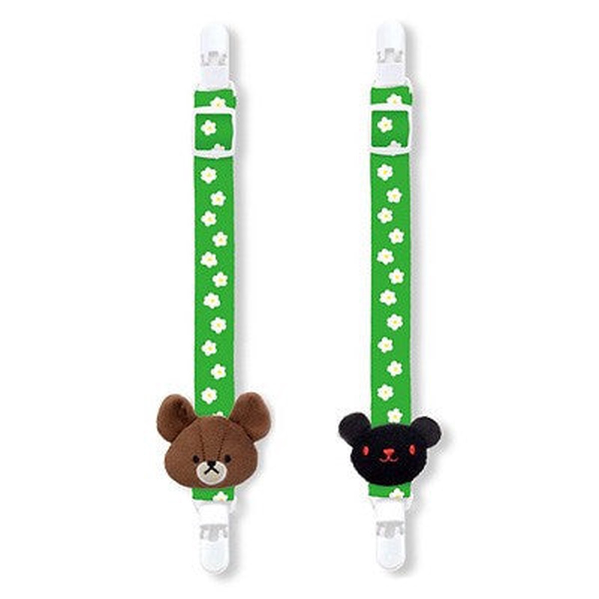 Jackie Chucky Plush Mascot Multi Clip for Bay Car Green the bears school Japan