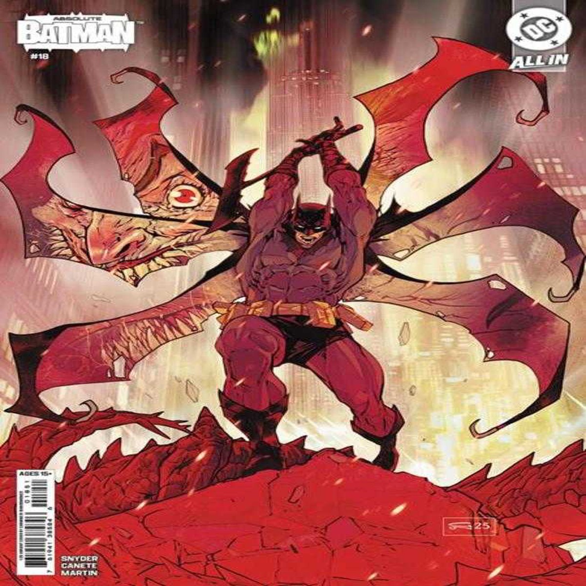 Absolute Batman 18 Cover E 1 in 25 Carmine Di Giandomenico Card Stock Variant