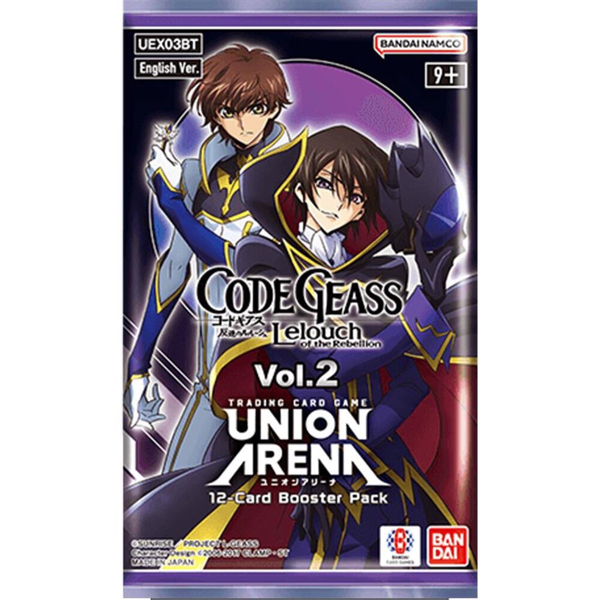 Union Arena CG Code Geass - Lelouch of the Rebellion Vol 2 Booster Pack