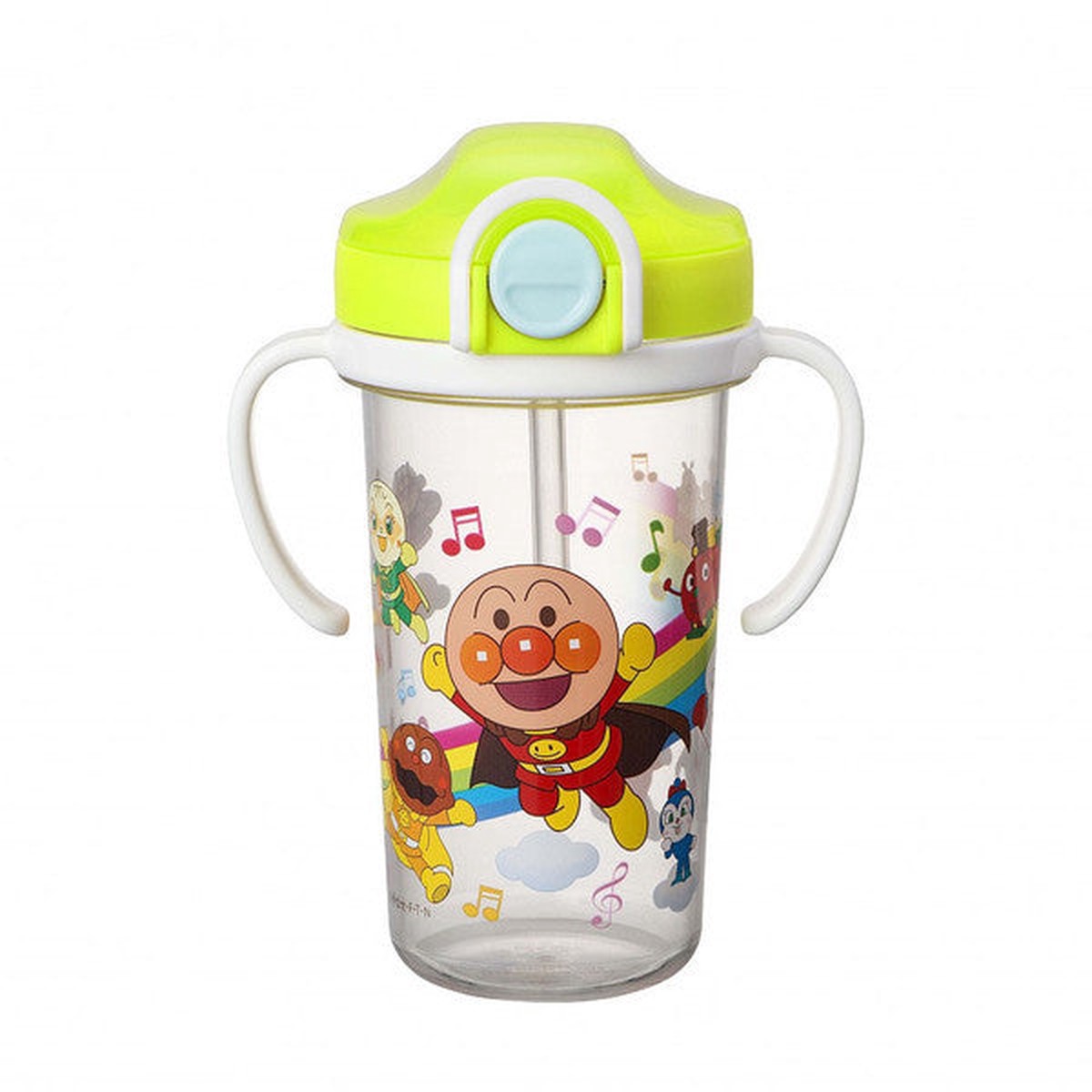 Anpanman Baby Clear Straw Mug Cup 300ml Japan Kids KK-307