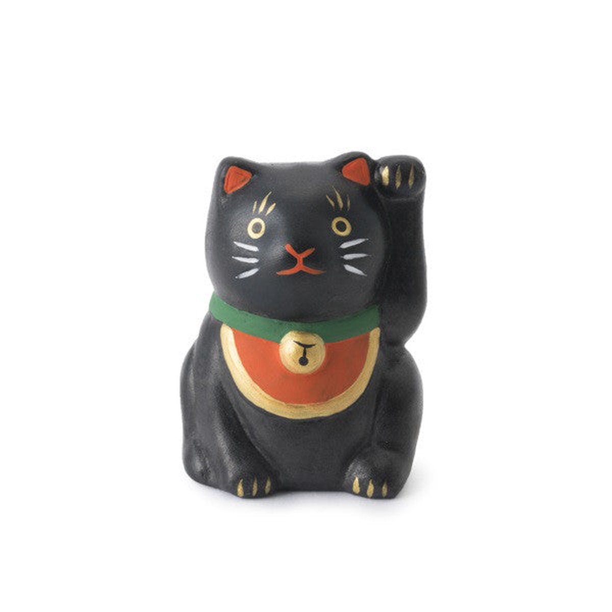 Japan Beckoning Cat Maneki Neko Lucky mini Black Left Hand for Customer