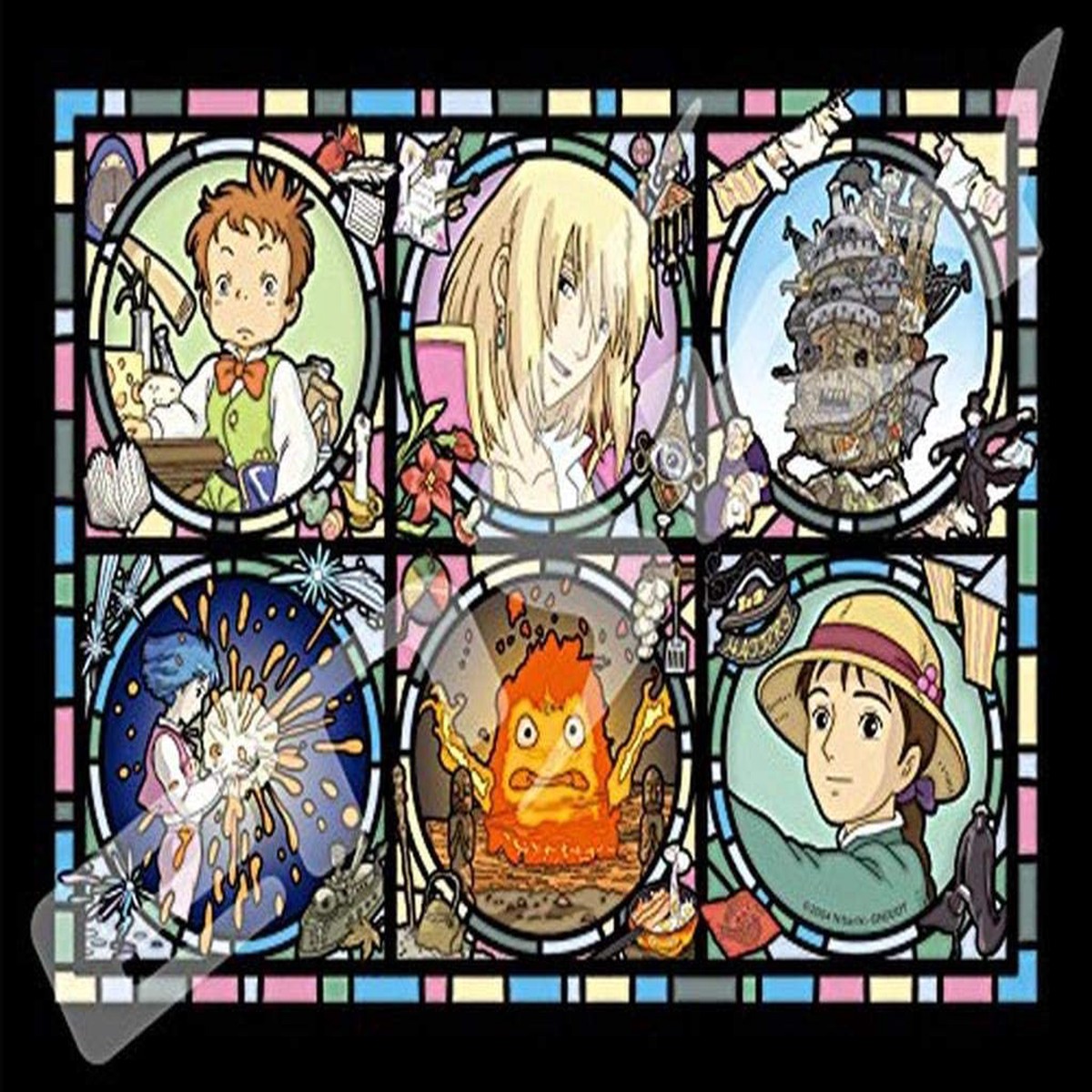 Ensky Art Crystal Jigsaw Puzzle 208 Pieces - Howls Moving Castle Magic Castle (No208-AC27)