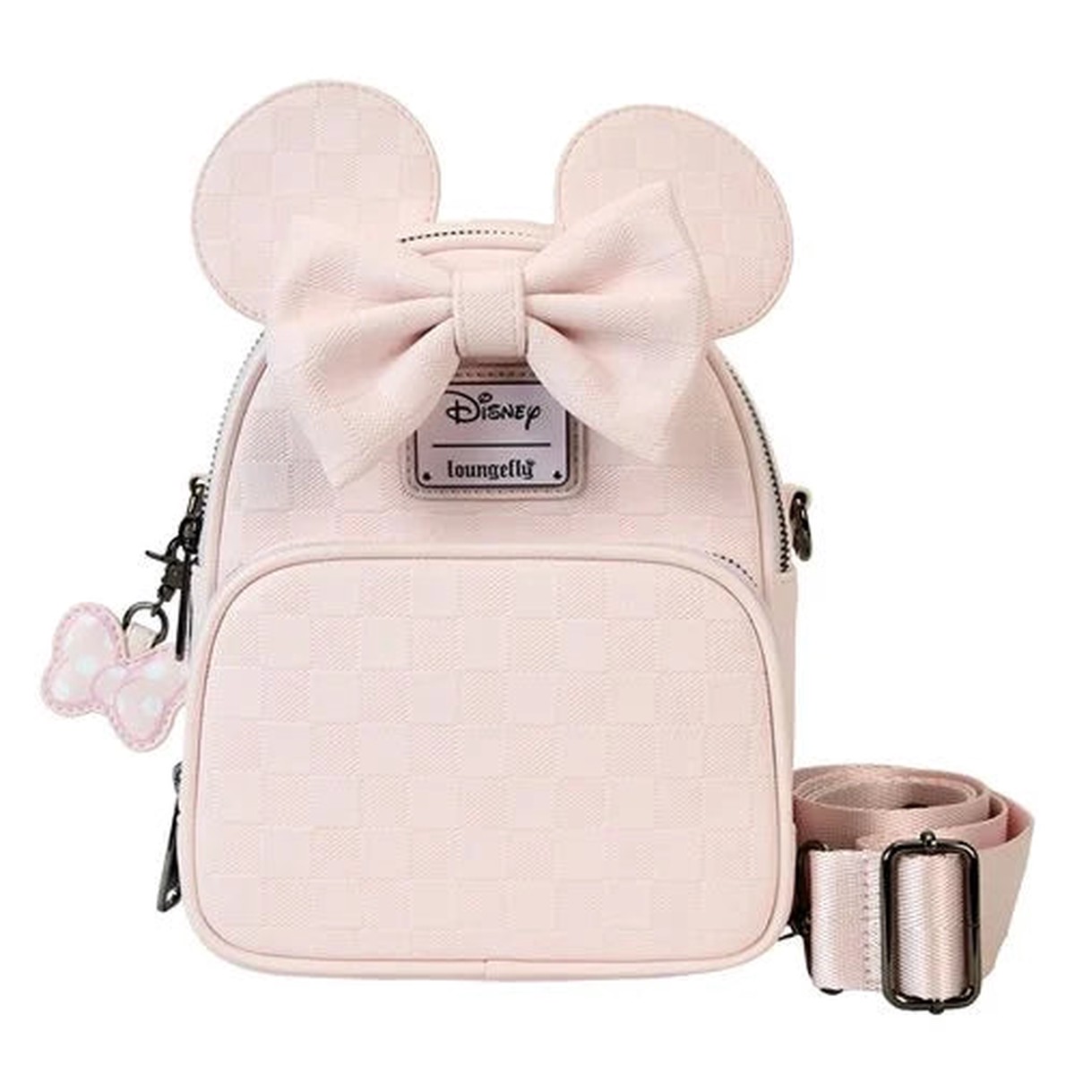 Disney Minnie Ear Checkerboard Convertible Crossbody