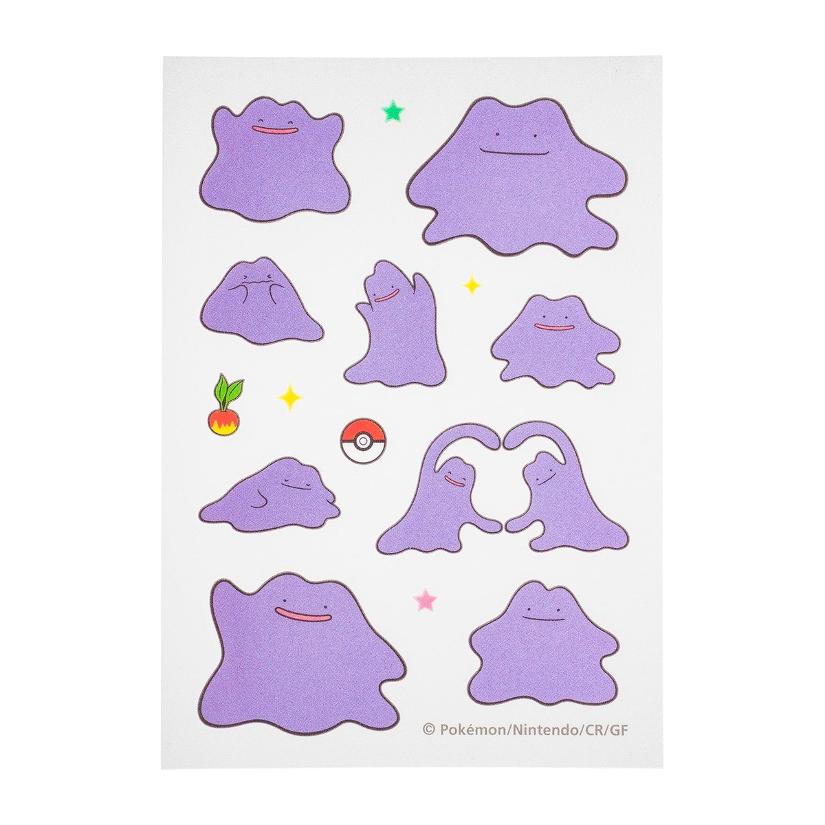 Ditto Metamon Fabric Sticker irodo Pokemon Center Japan