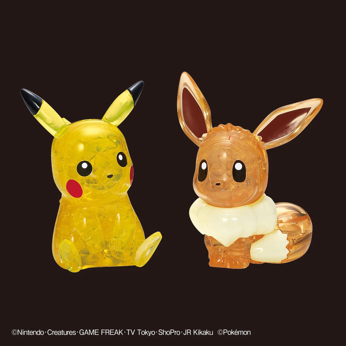 Beverly Crystal Puzzle - Pokemon - Pikachu Eevee (48 Pieces) (50247)