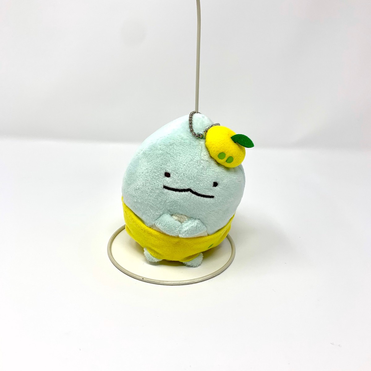 Sumikko Gurashi Plush Doll - Tokage in Lemon Costume (With Ball Chain)