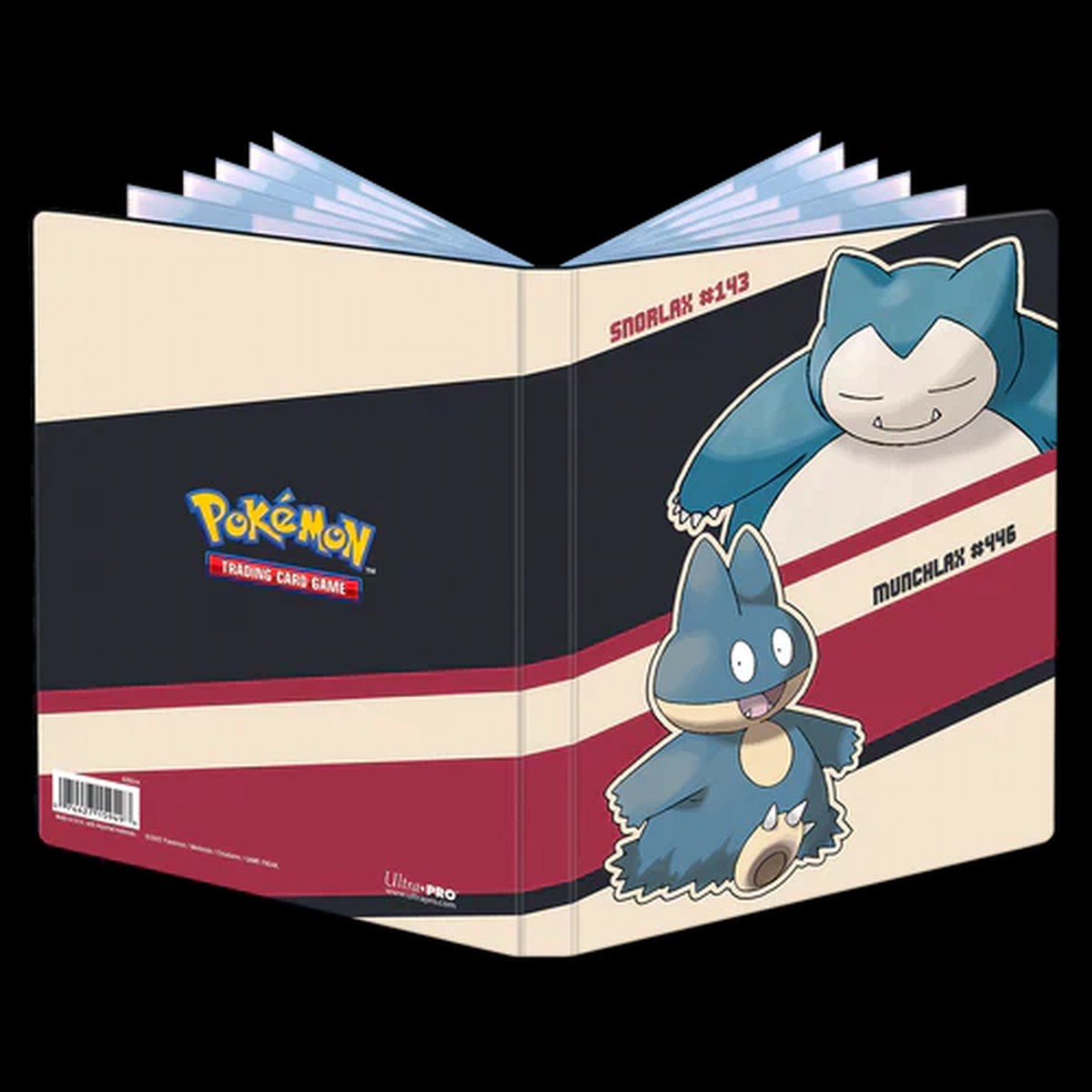 UltraPro Pokemon 4 Pocket Binder Munchlax Snorlax