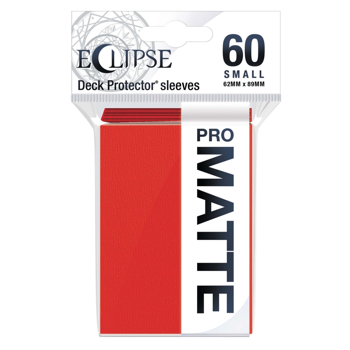 Deck Pro Eclipse Small Matte Sleeves Apple Red - 60 ct