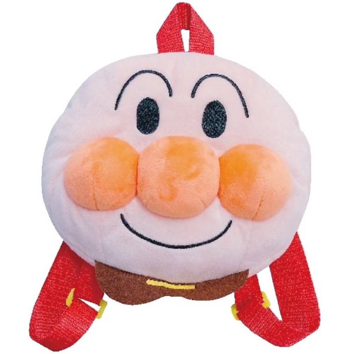 Anpanman Kids Fluffy Soft Plush Backpack Face Japan