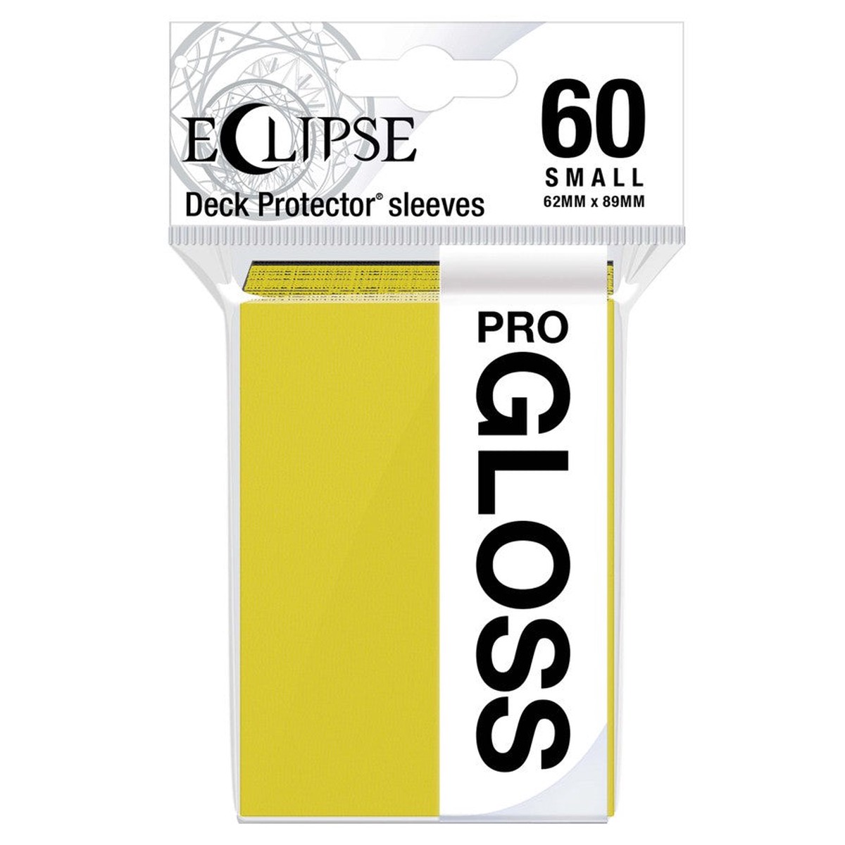 Deck Pro Eclipse Small Gloss Sleeves Lemon Yellow - 60 ct