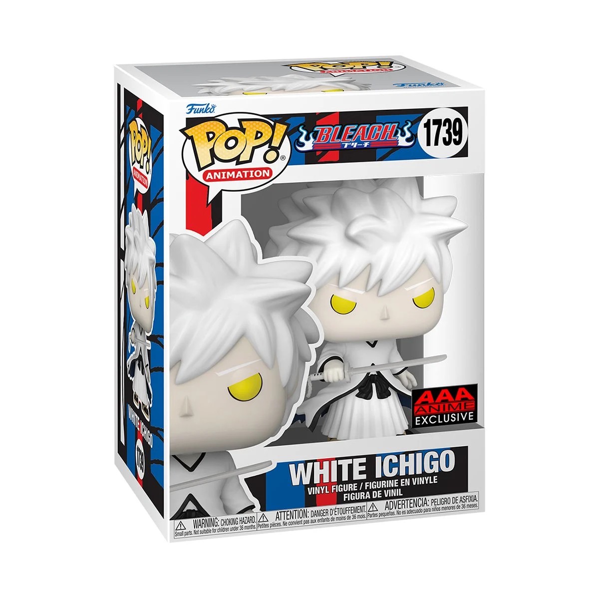 Bleach White Ichigo Kurosaki Funko Pop Vinyl Figure 1739 - AAA Anime Exclusive