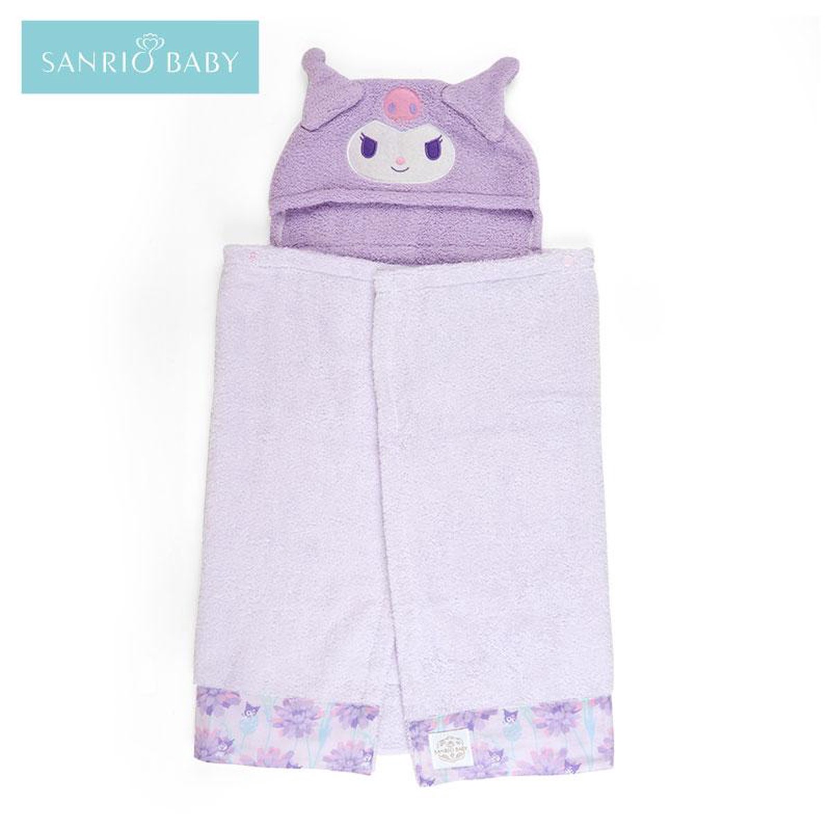 Kuromi Baby Bath Towel Poncho Sanrio Japan