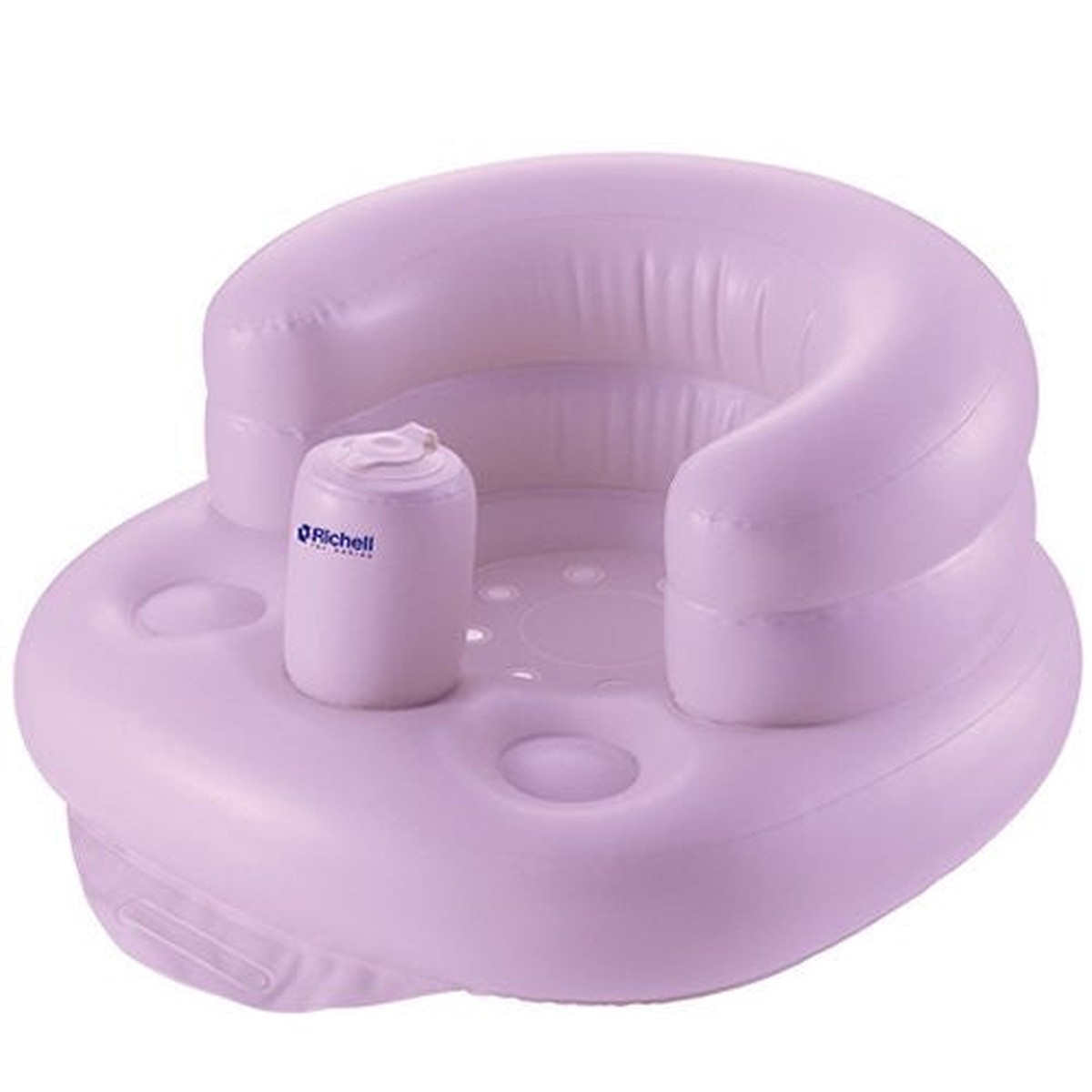 Air Fluffy Soft Baby Bath Chair R Purple Richell Japan