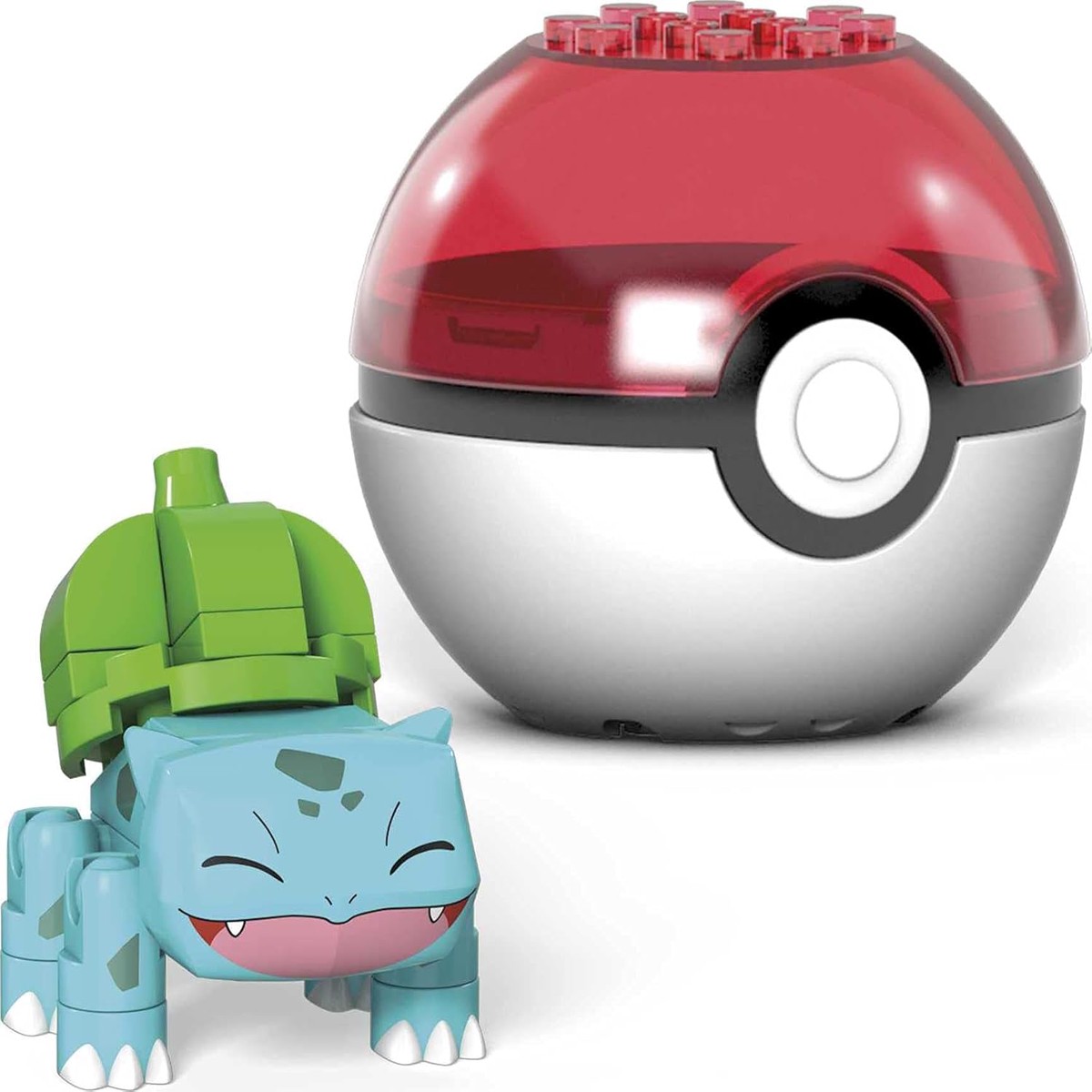 Mega Construx Pokmon Evergreen Poke Ball - Bulbasaur (Eyes Closed)