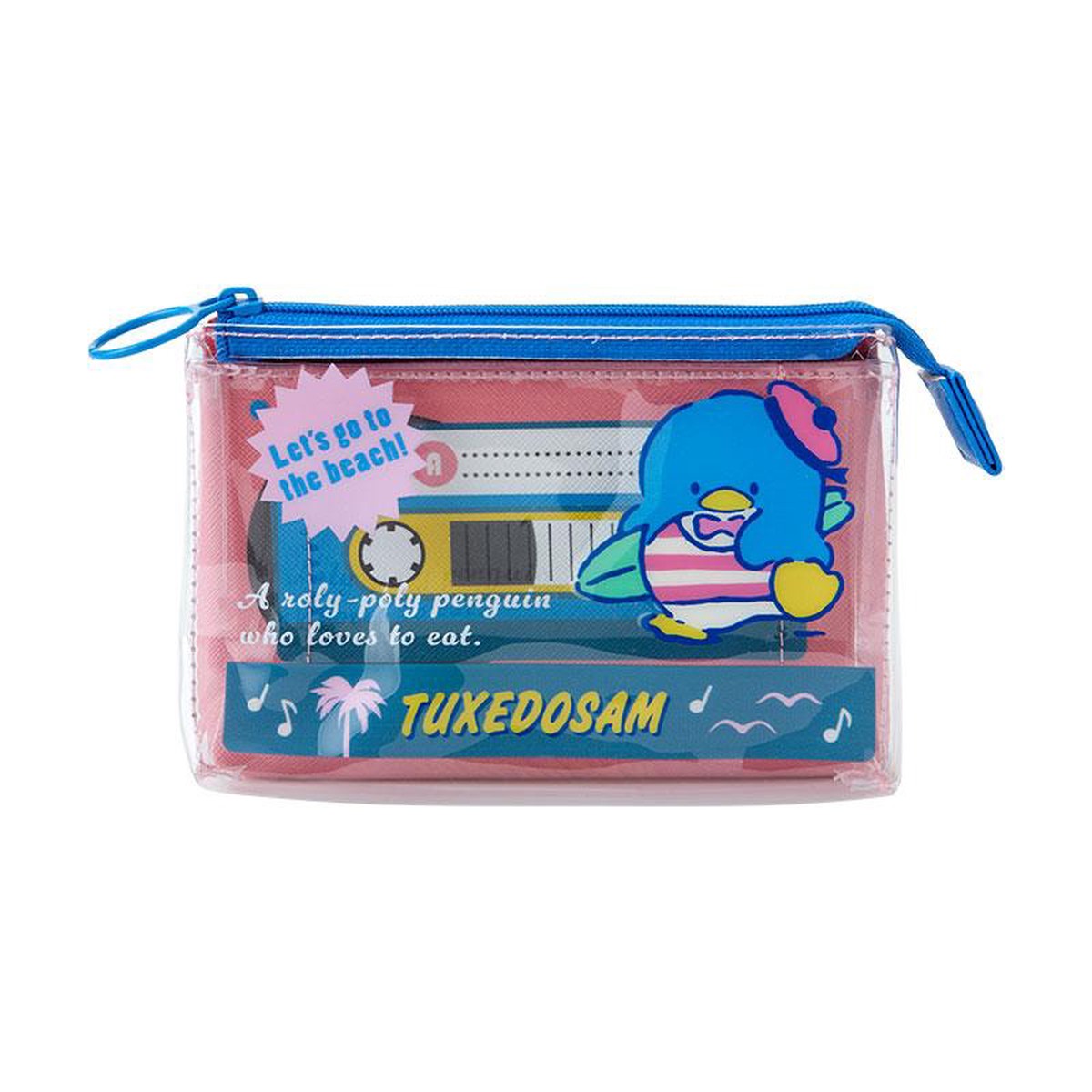 Tuxedosam Clear Pouch Cassette Style Vintage Retro Sanrio Japan 2024