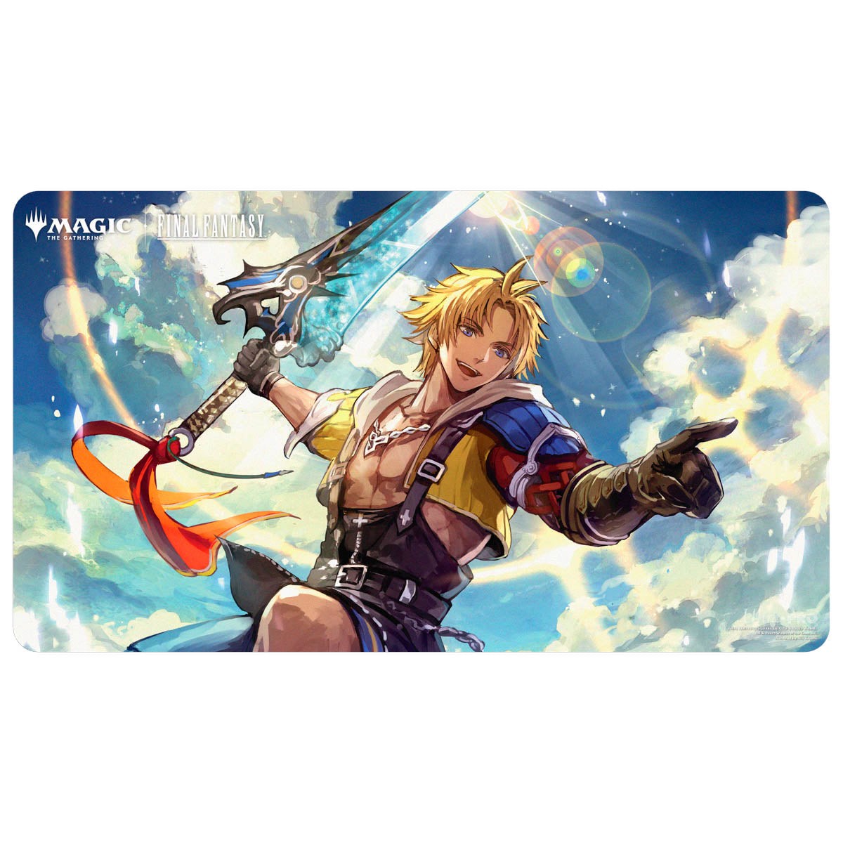 Ultra Pro Playmat Magic the Gathering Universes Beyond Final Fantasy Commander D - Tidus Yunas Guardian