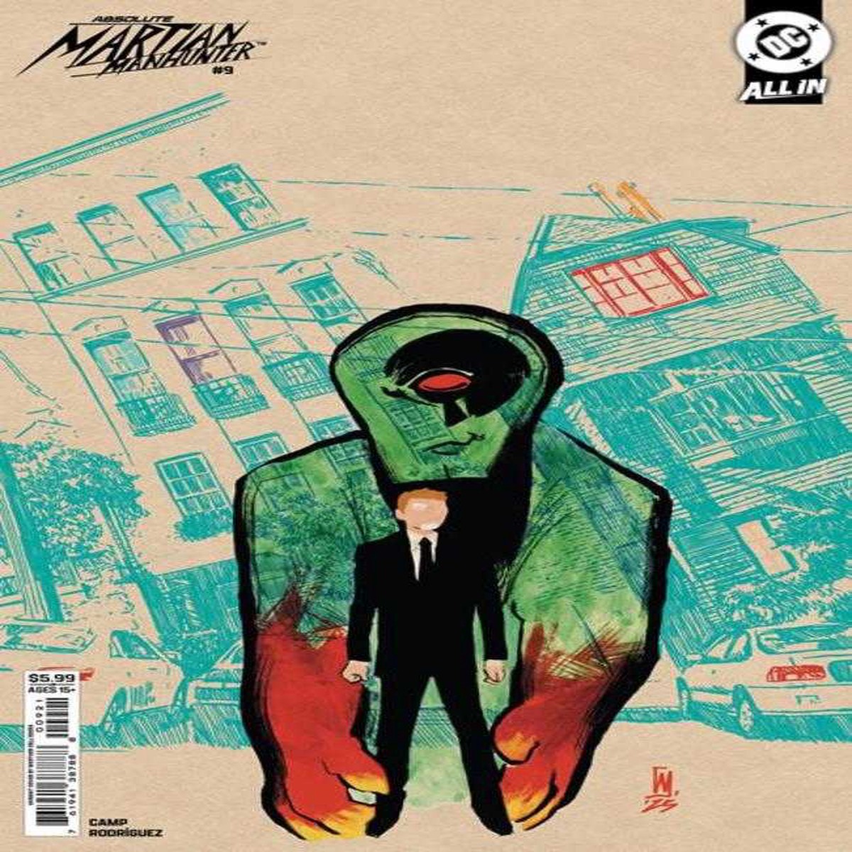 Absolute Martian Manhunter 9 Cover B Werther Dell Edera Card Stock Variant