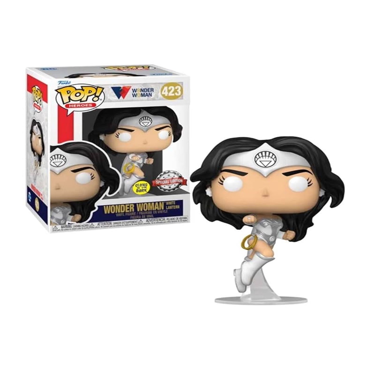 Funko POP DC Wonder Woman 80th Anniversary - Wonder Woman White Lantern 423