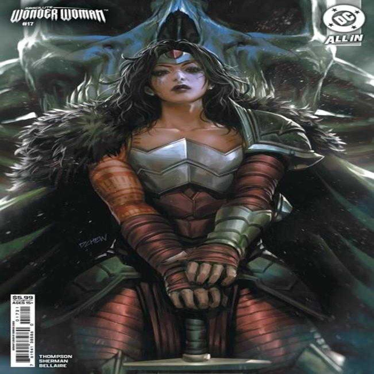 Absolute Wonder Woman 17 Cover B Derrick Chew Card Stock Variant