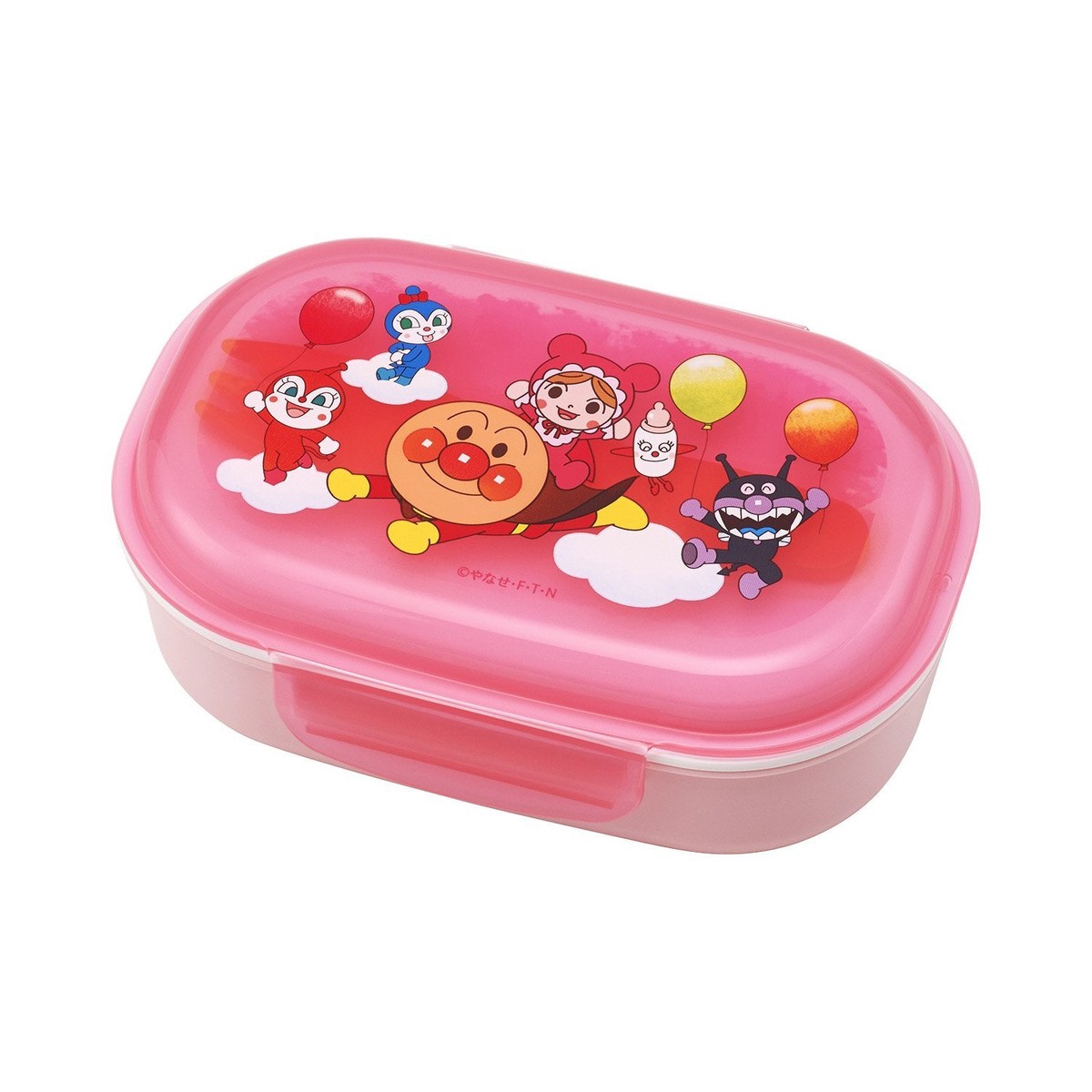 Anpanman Lunch Box with Fork Pink 270ml Japan