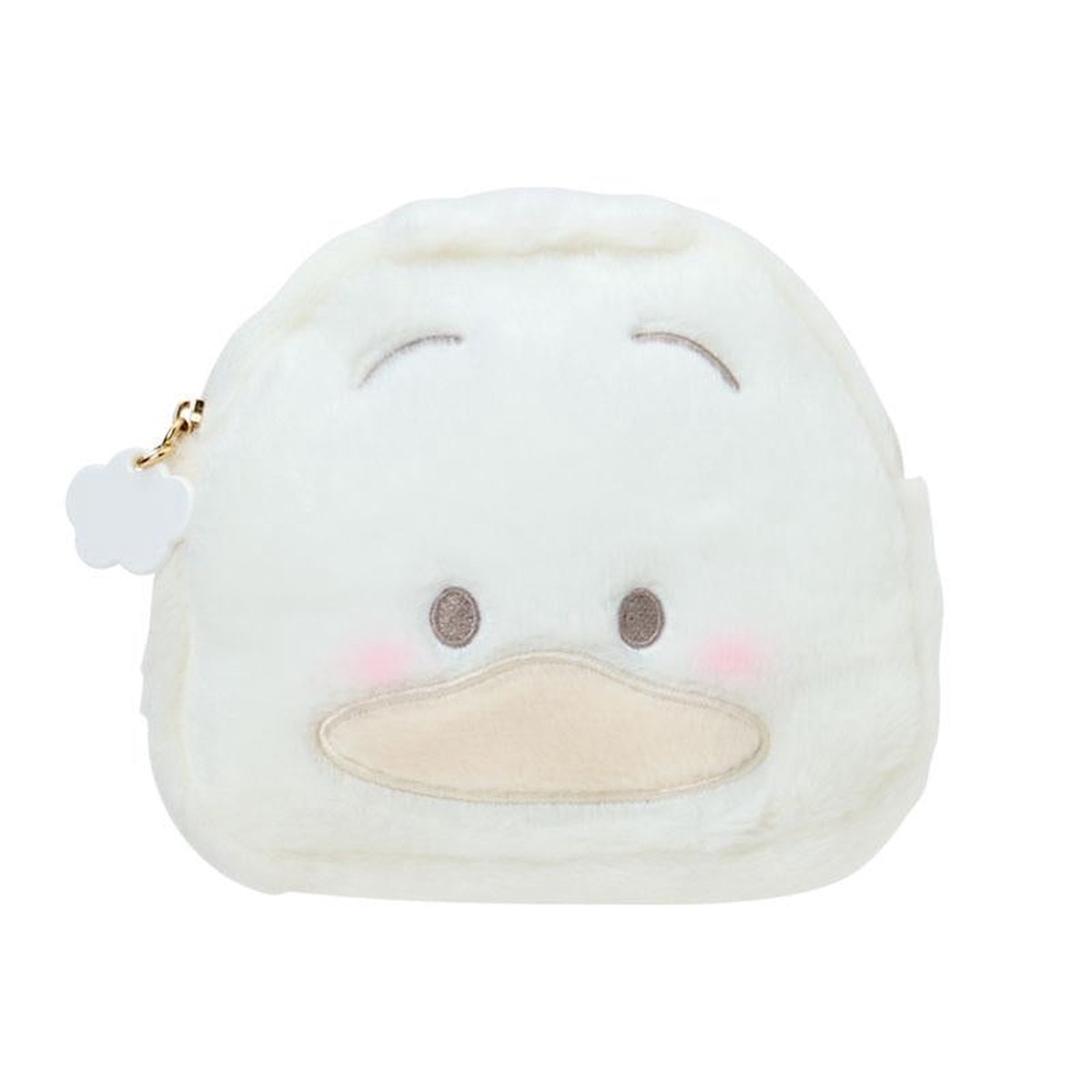 Ahiru no Pekkle Pouch Face Shape Napping on Fluffy Clouds Sanrio Japan 2026