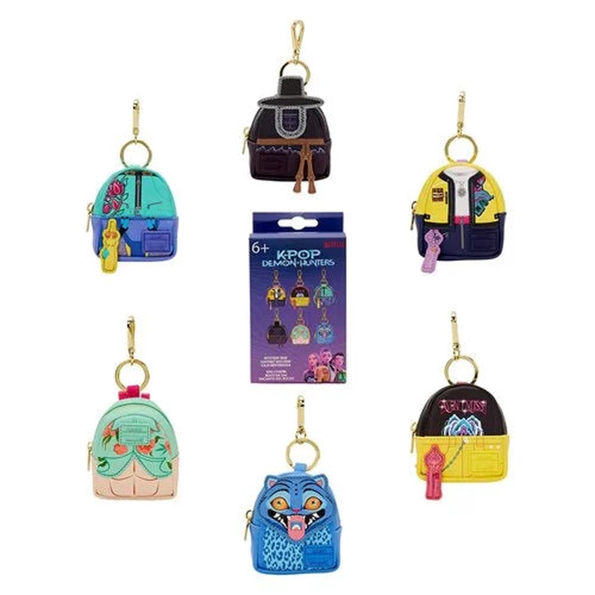 KPop Demon Hunters Mystery Box Mini-Backpacks Bag Charm Case of 15
